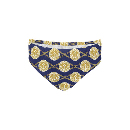 Anchor Luxury Pattern Men's Swimming Briefs