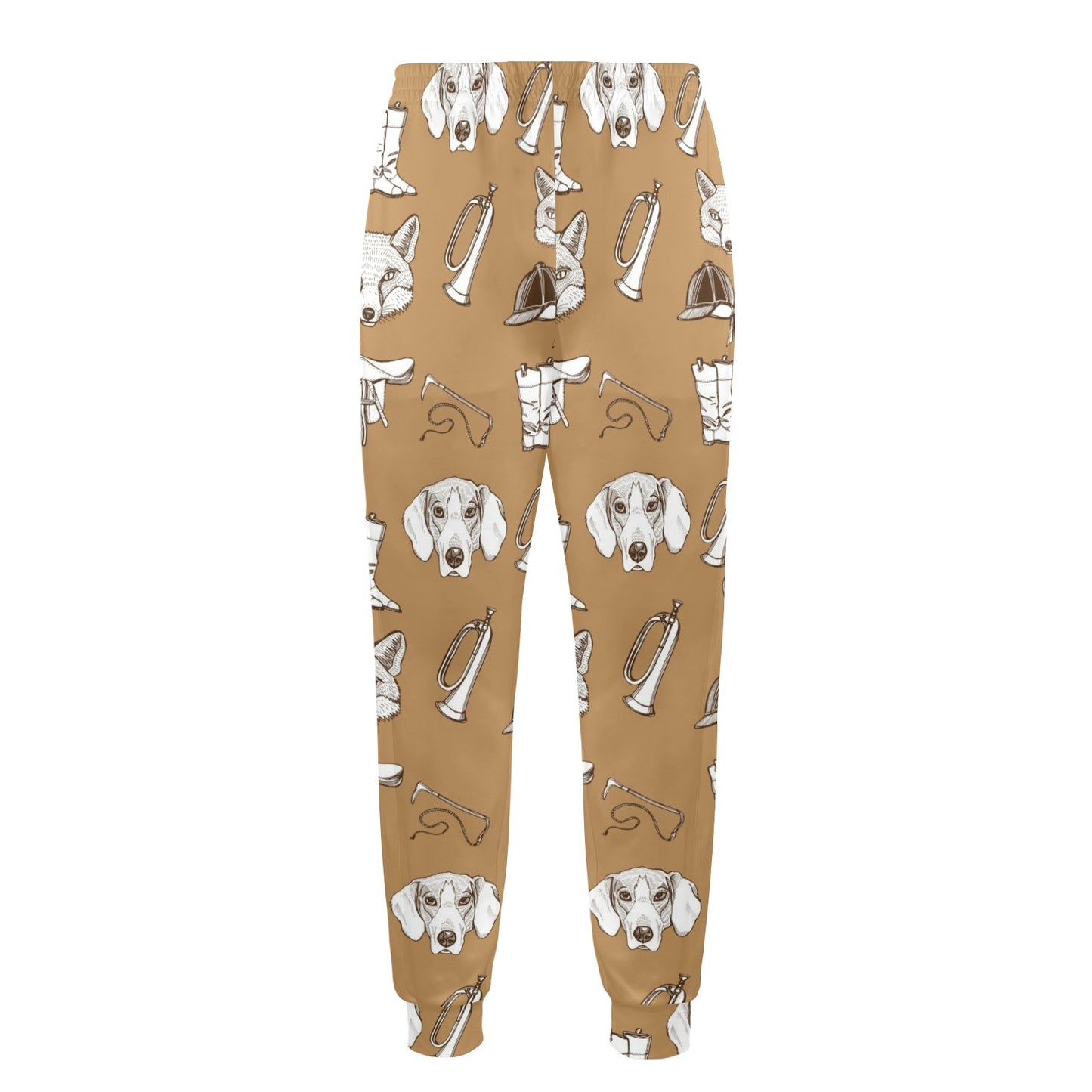 English Foxhounds Design Print Pattern JJ0126 Men's Casual Track Pants