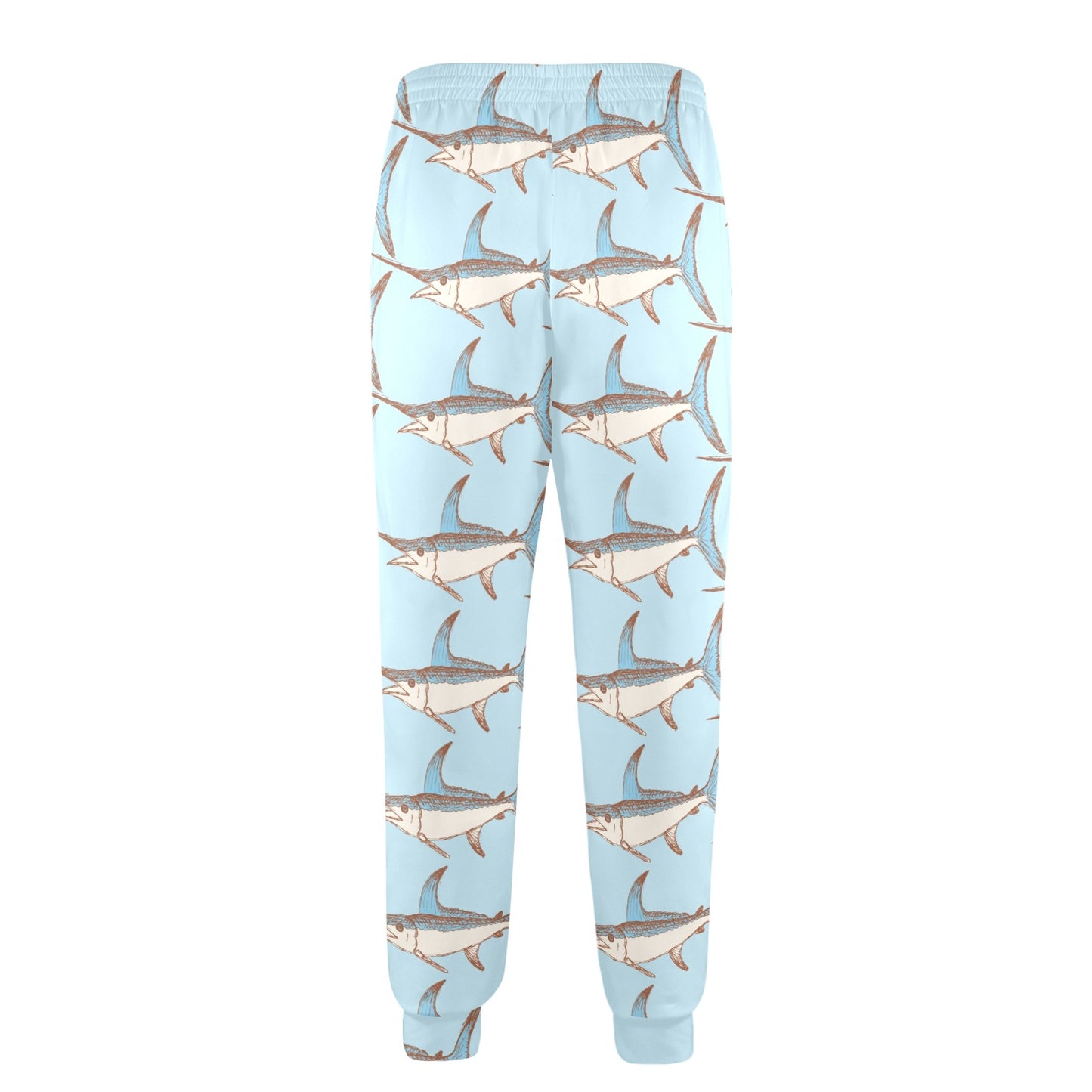 Swordfish Pattern Print Design 01 Men's Casual Track Pants