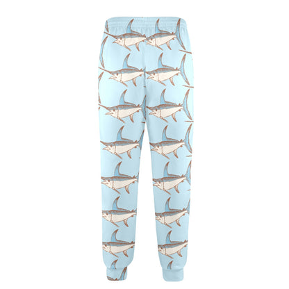 Swordfish Pattern Print Design 01 Men's Casual Track Pants
