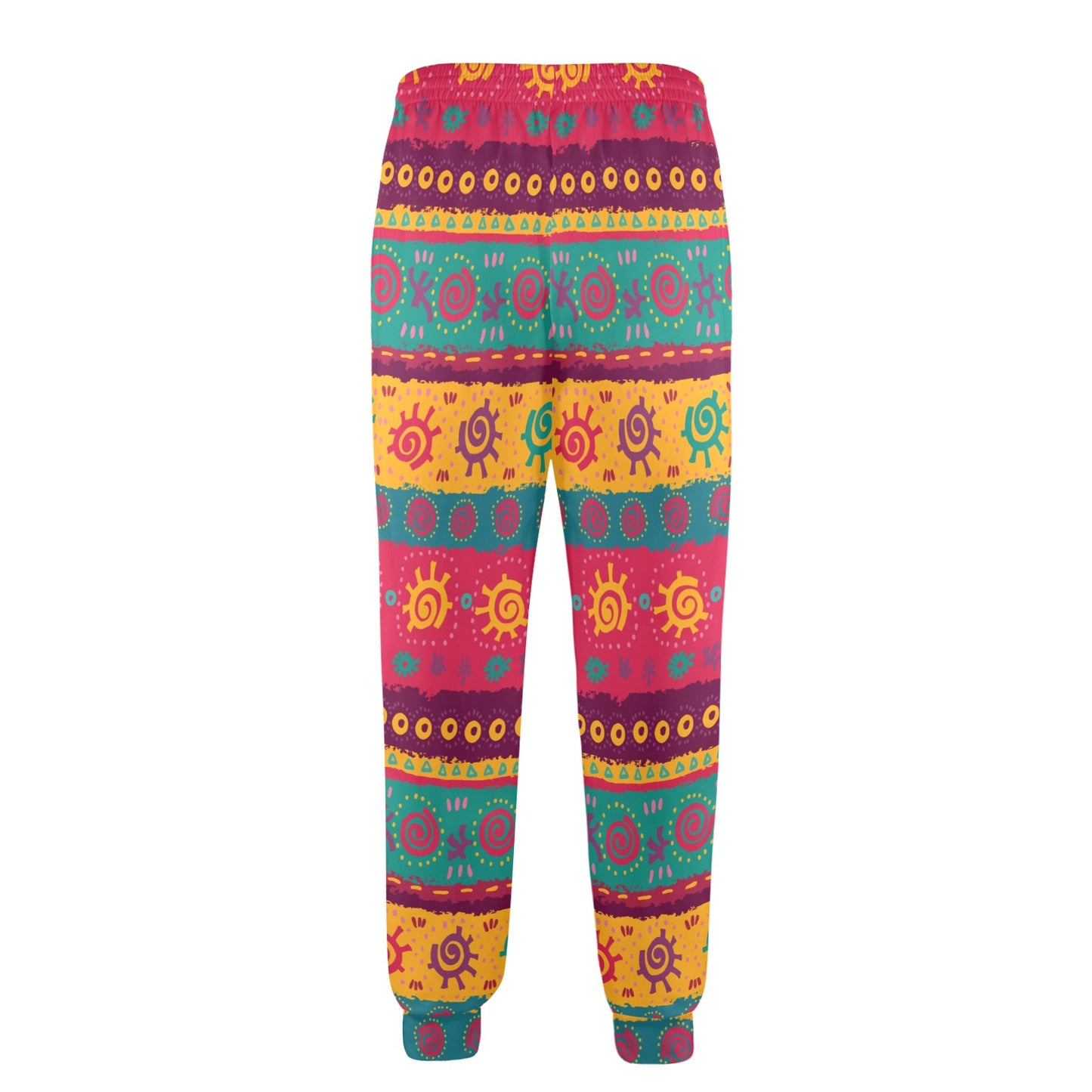 Ethnic Design Print Pattern JJ0134 Men's Casual Track Pants