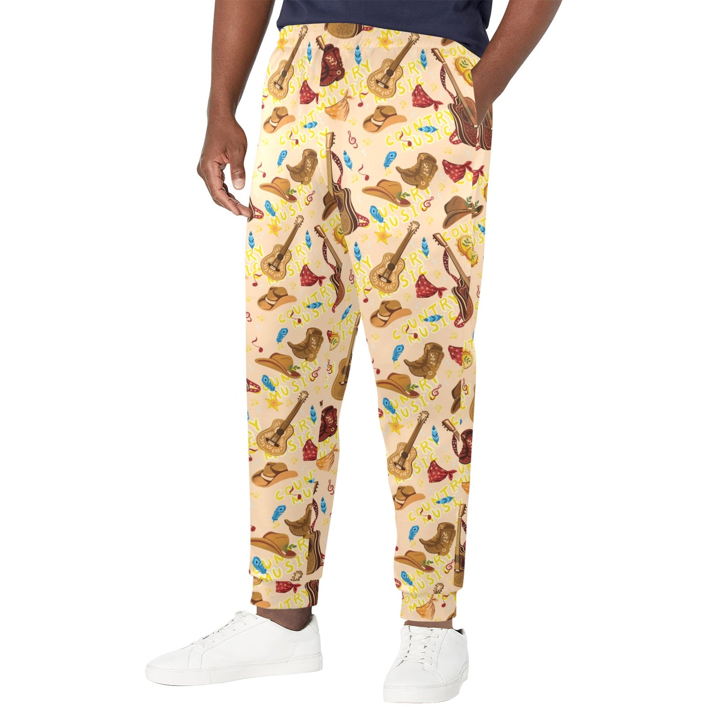 Western Lifestyle Print Design LKS303 Men's Casual Track Pants