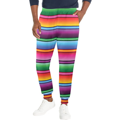 Mexican Blanket Colorful Print Pattern Men's Casual Track Pants