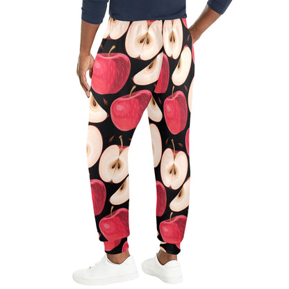 Apple Pattern Print Design AP02 Men's Casual Track Pants