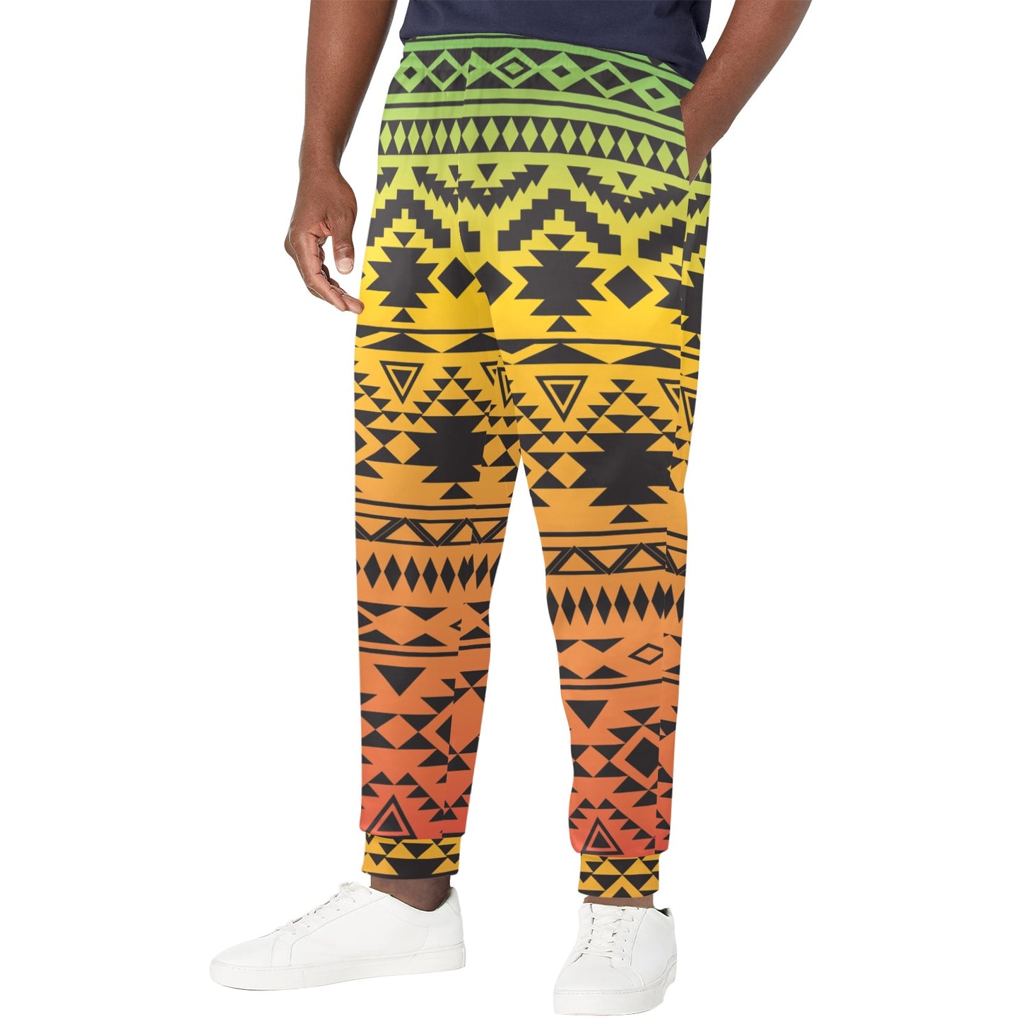 Rastafarian Pattern Print Design A04 Men's Casual Track Pants