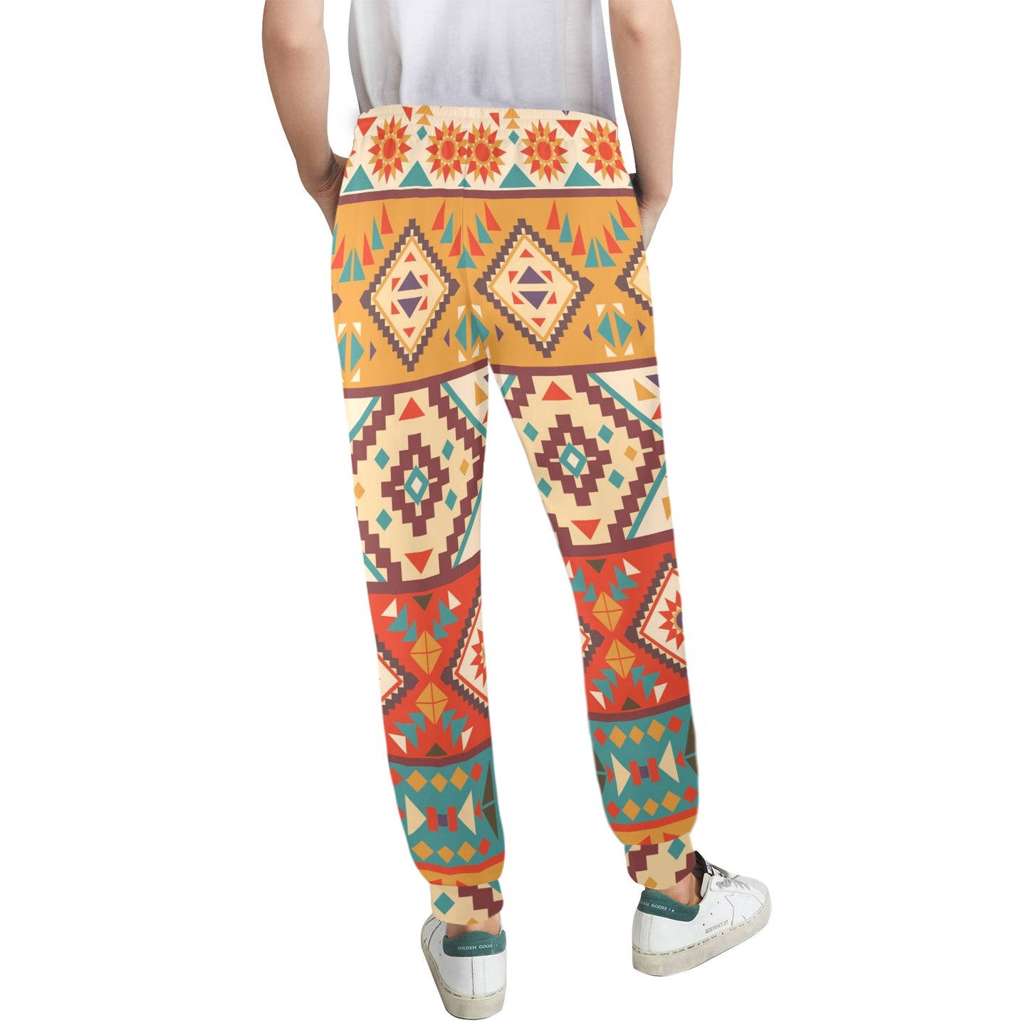 Navajo Pattern Print Design A01 Women's Casual Track Pants
