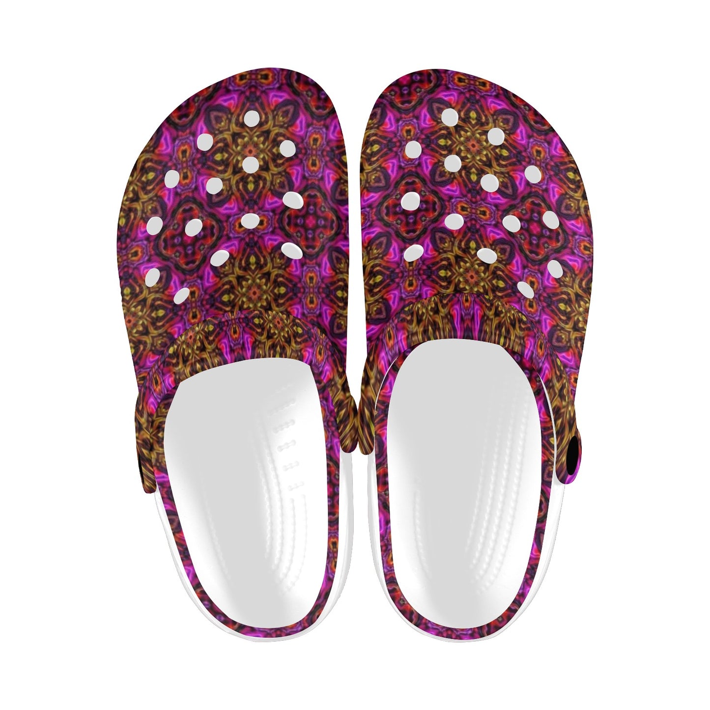 kaleidoscope Abstract Print Design Unisex Clogs Shoes