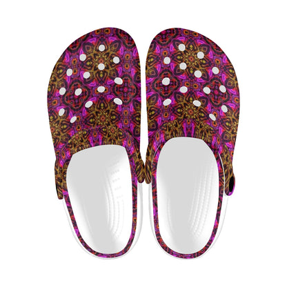 kaleidoscope Abstract Print Design Unisex Clogs Shoes