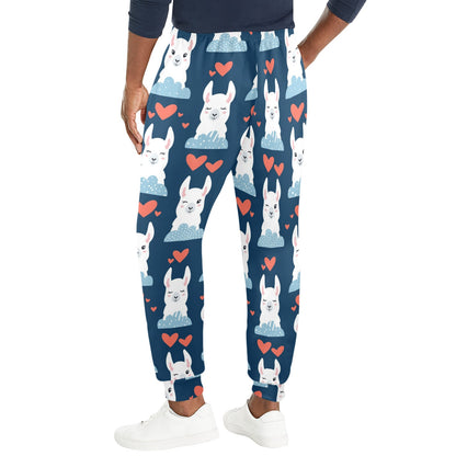 Alpaca Love Pattern Print Design 05 Men's Casual Track Pants