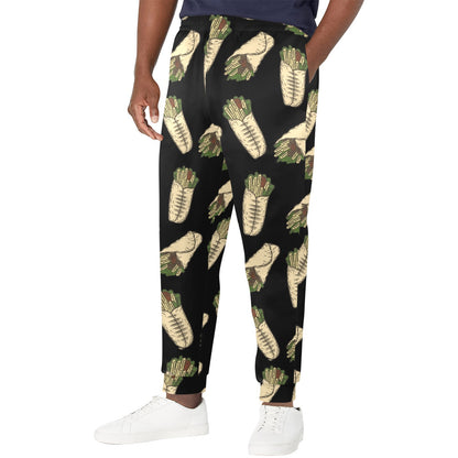 burrito Design Print Pattern JJ022 Men's Casual Track Pants