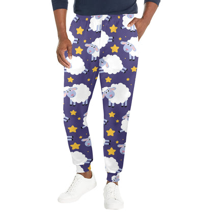 Sheep Pattern Print Design 03 Men's Casual Track Pants