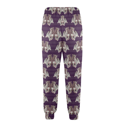 Leopard Pattern Print Design 01 Men's Casual Track Pants