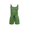 Shamrock Horse Shoes Saint Patrick's Day Print Design LKS307 Women's Sleeveless Romper