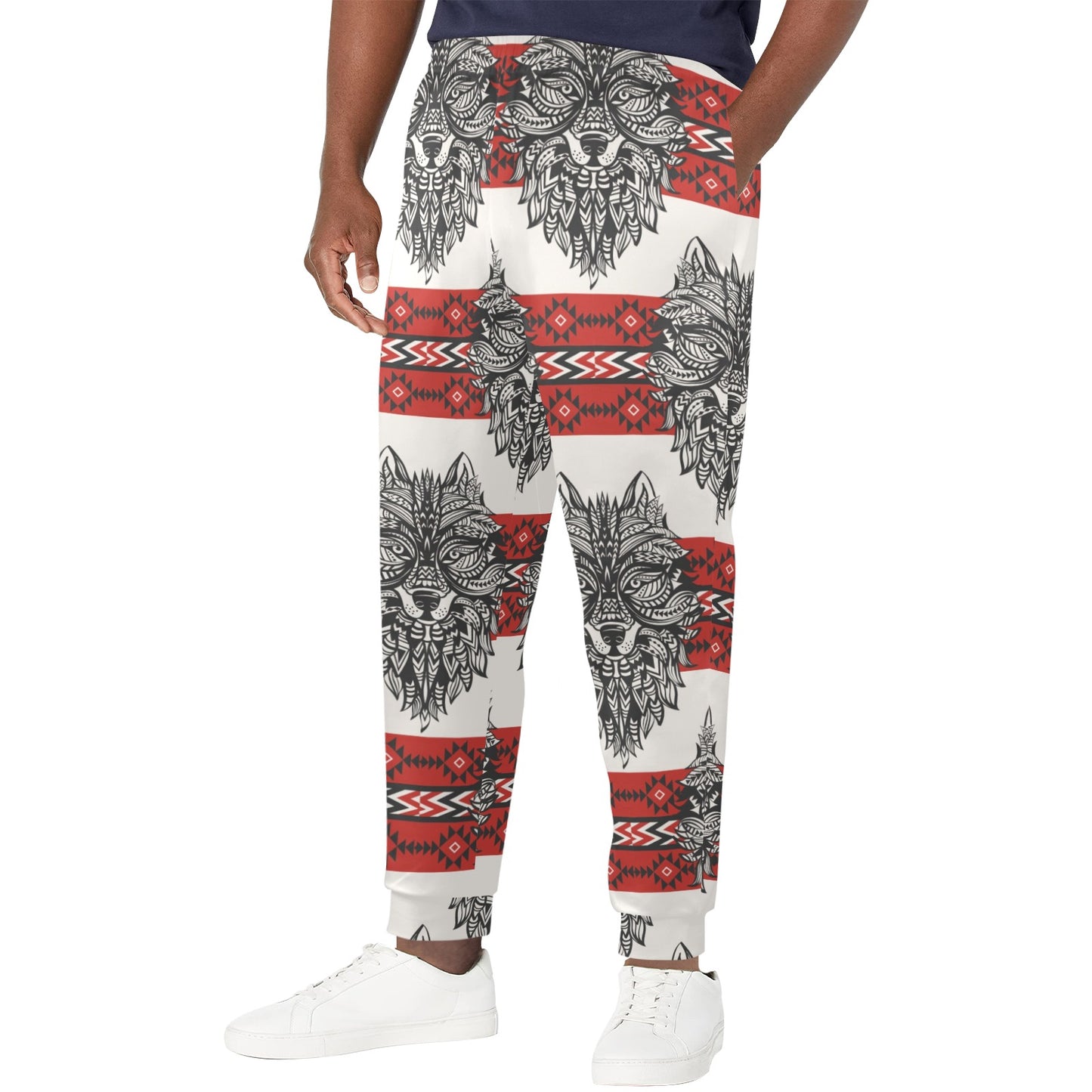 Native Indian Wolf Men's Casual Track Pants