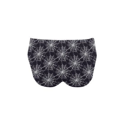 Spider Web Print Design LKS303 Men's Swimming Briefs