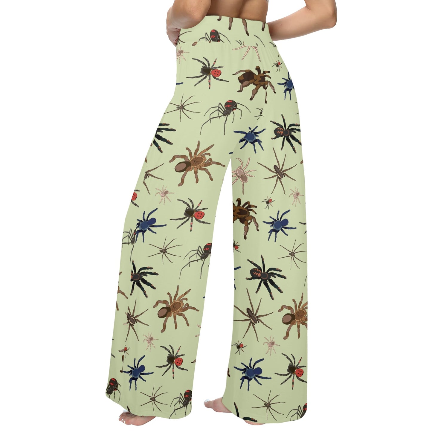 Tarantula Pattern Print Design 02 Women's Wide Leg Lounge Pants