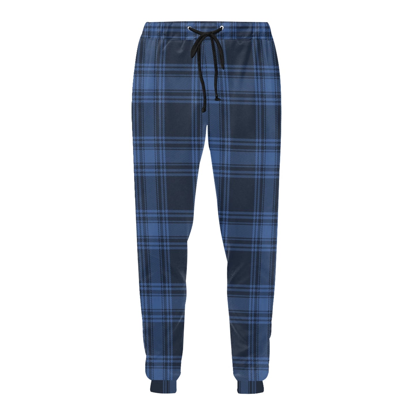 Tartan Blue Print Design LKS304 Men's Sweatpants