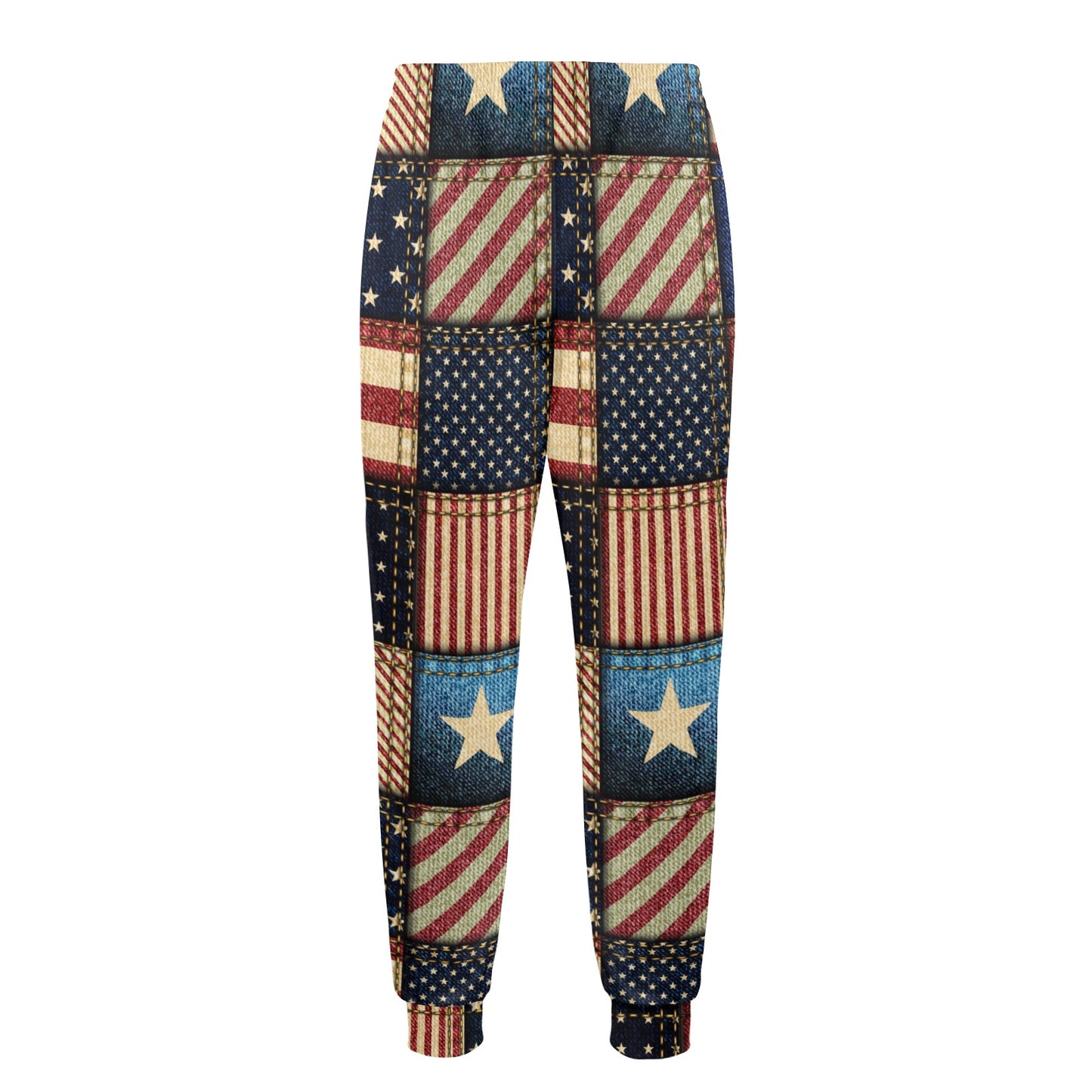 American flag Patchwork Design Men's Casual Track Pants