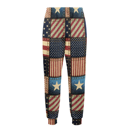 American flag Patchwork Design Men's Casual Track Pants