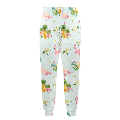 Flamingo Sweet Pattern Men's Casual Track Pants