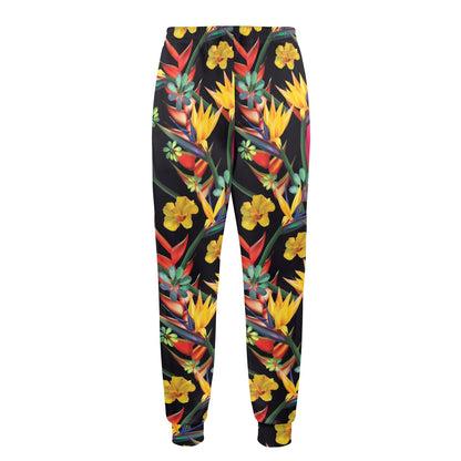 Bird Of Paradise Pattern Print Design BOP016 Men's Casual Track Pants