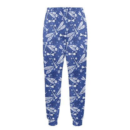 Dragonfly Pattern Print Design 03 Men's Casual Track Pants