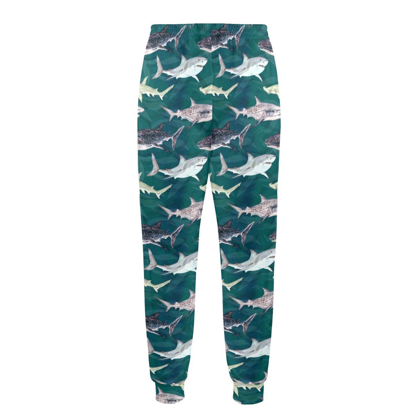 Shark Style Print Men's Casual Track Pants