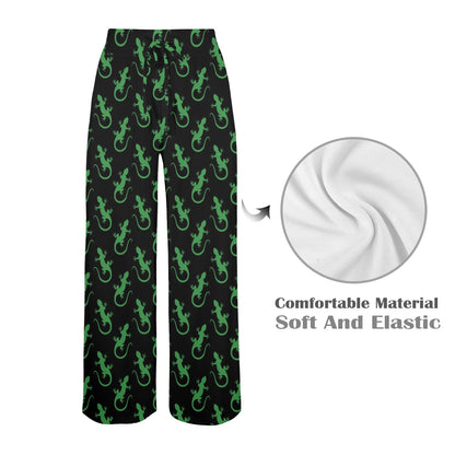 lizard Print Design LKS401 Women's Wide Leg Lounge Pants