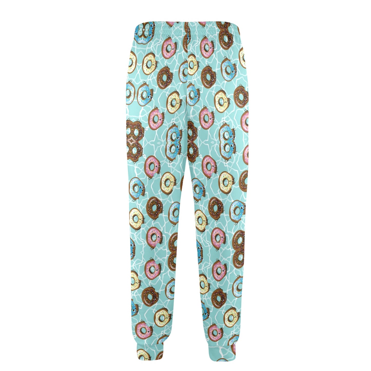 Emoji Donut Print Pattern Men's Casual Track Pants
