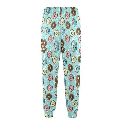 Emoji Donut Print Pattern Men's Casual Track Pants