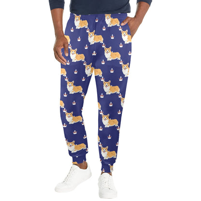 Pembroke Welsh Corgis Pattern Print Design A07 Men's Casual Track Pants