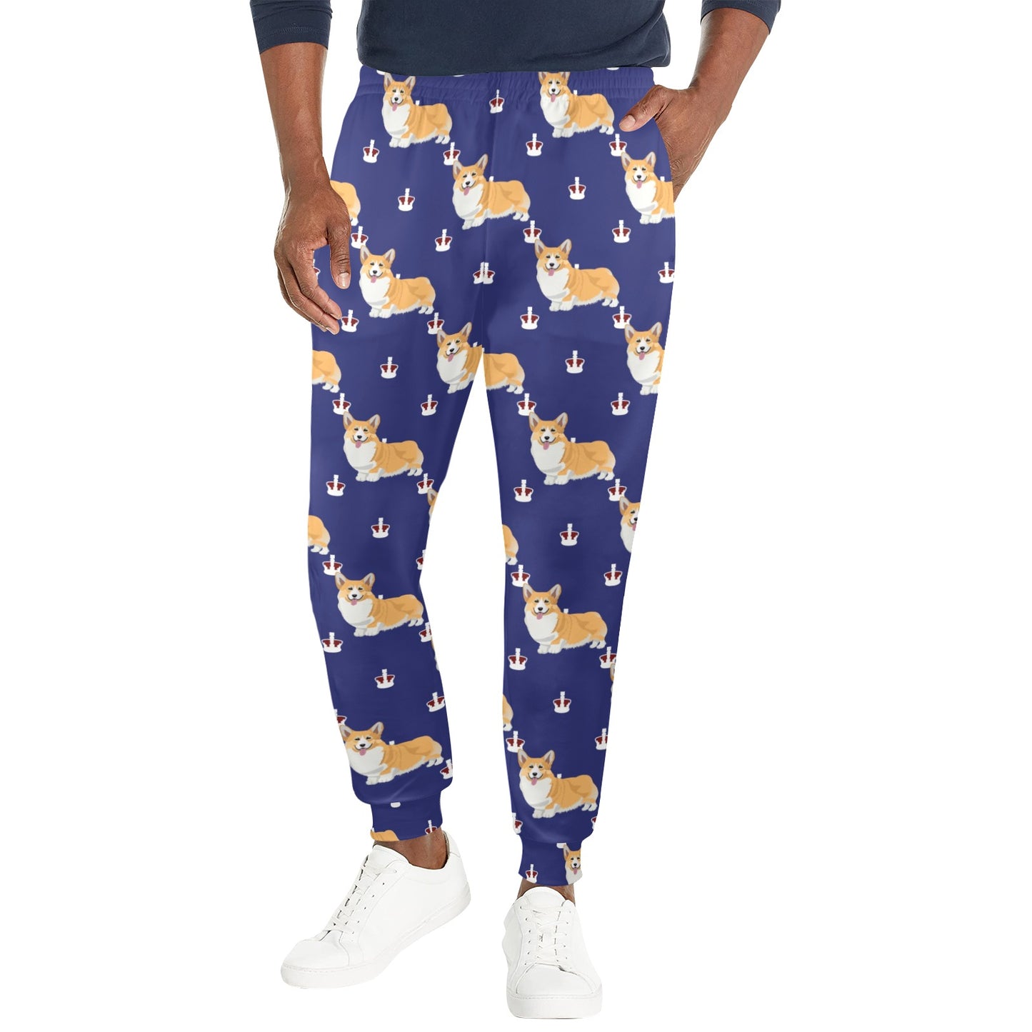 Pembroke Welsh Corgis Pattern Print Design A07 Men's Casual Track Pants
