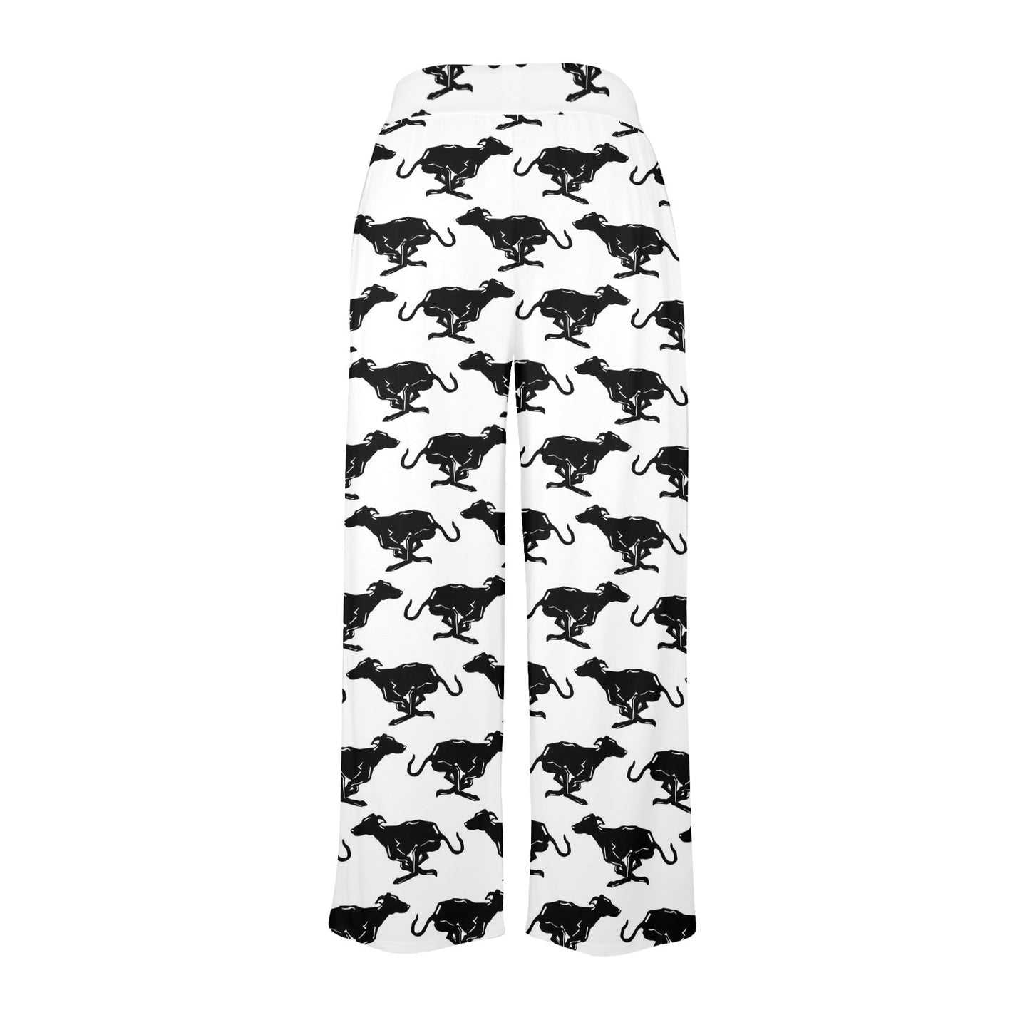 Greyhounds Design Print Pattern JJ0293 Women's Wide Leg Lounge Pants