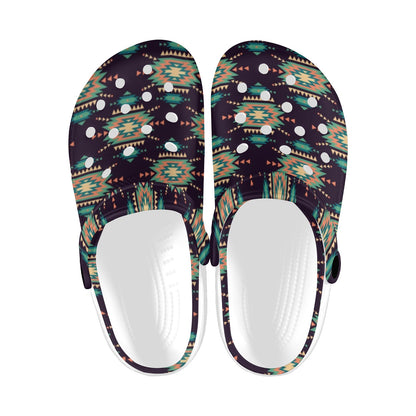 Navajo Geometric Style Print Pattern Unisex Clogs Shoes