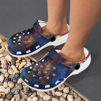 Celestial Milky way Galaxy Unisex Clogs Shoes