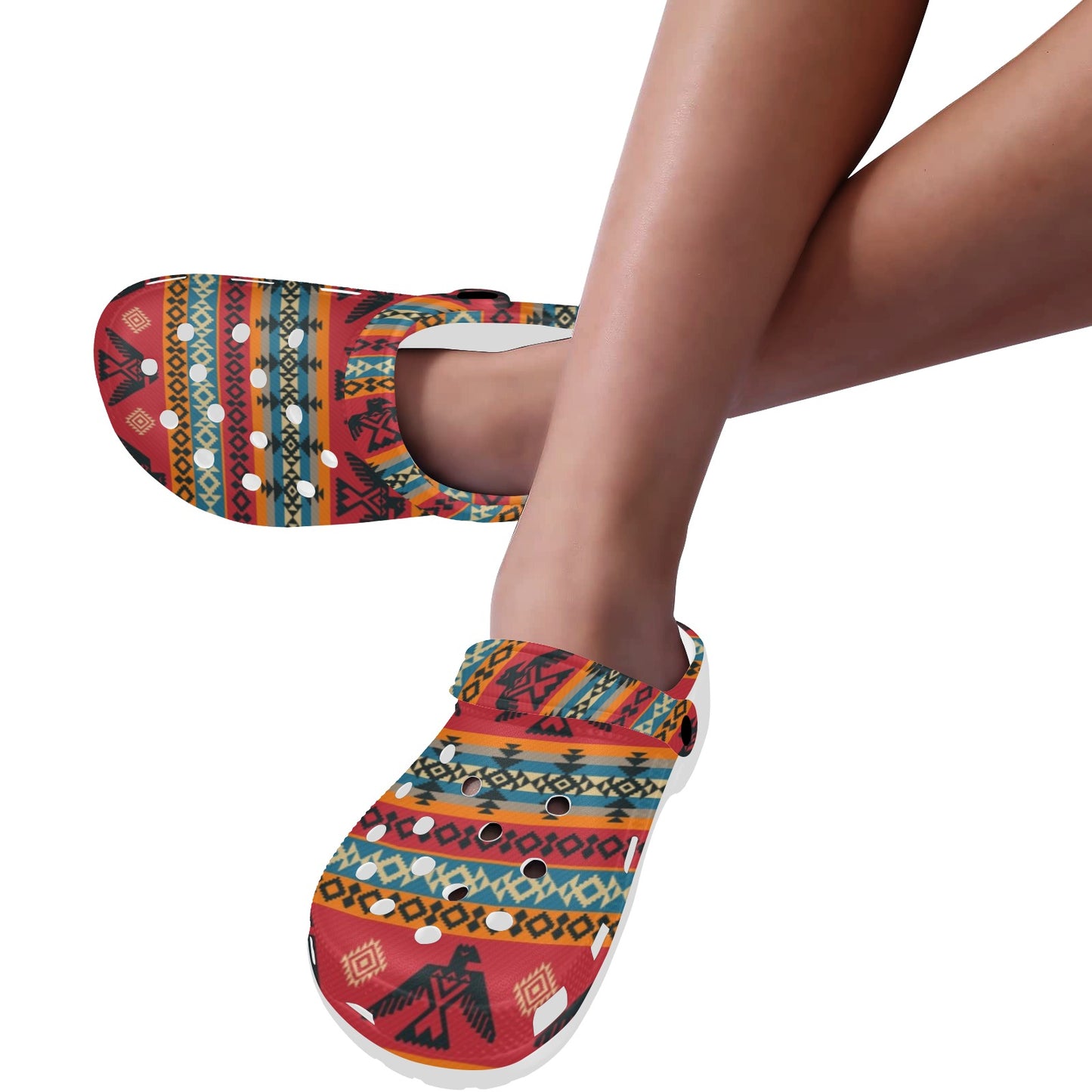 Eagles Native American Design Unisex Clogs Shoes