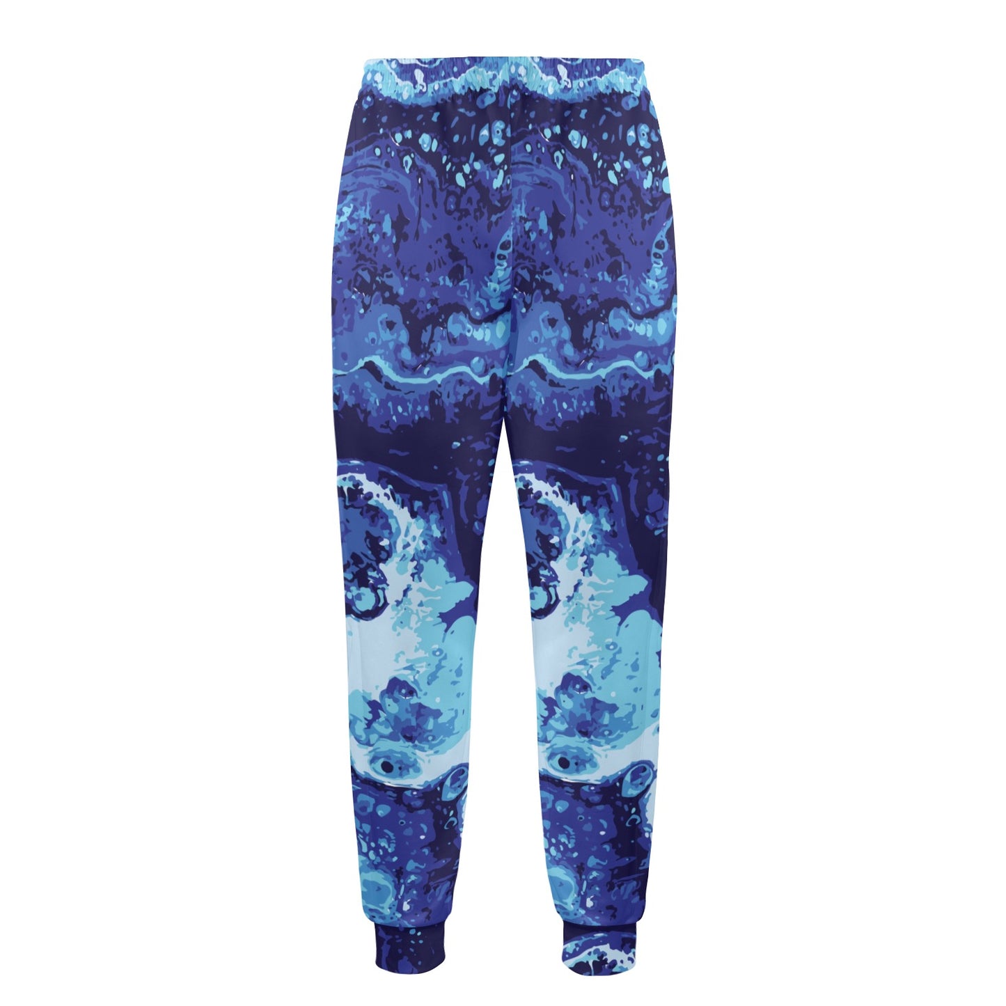 Ocean Liquid Pattern Print Design A03 Men's Casual Track Pants