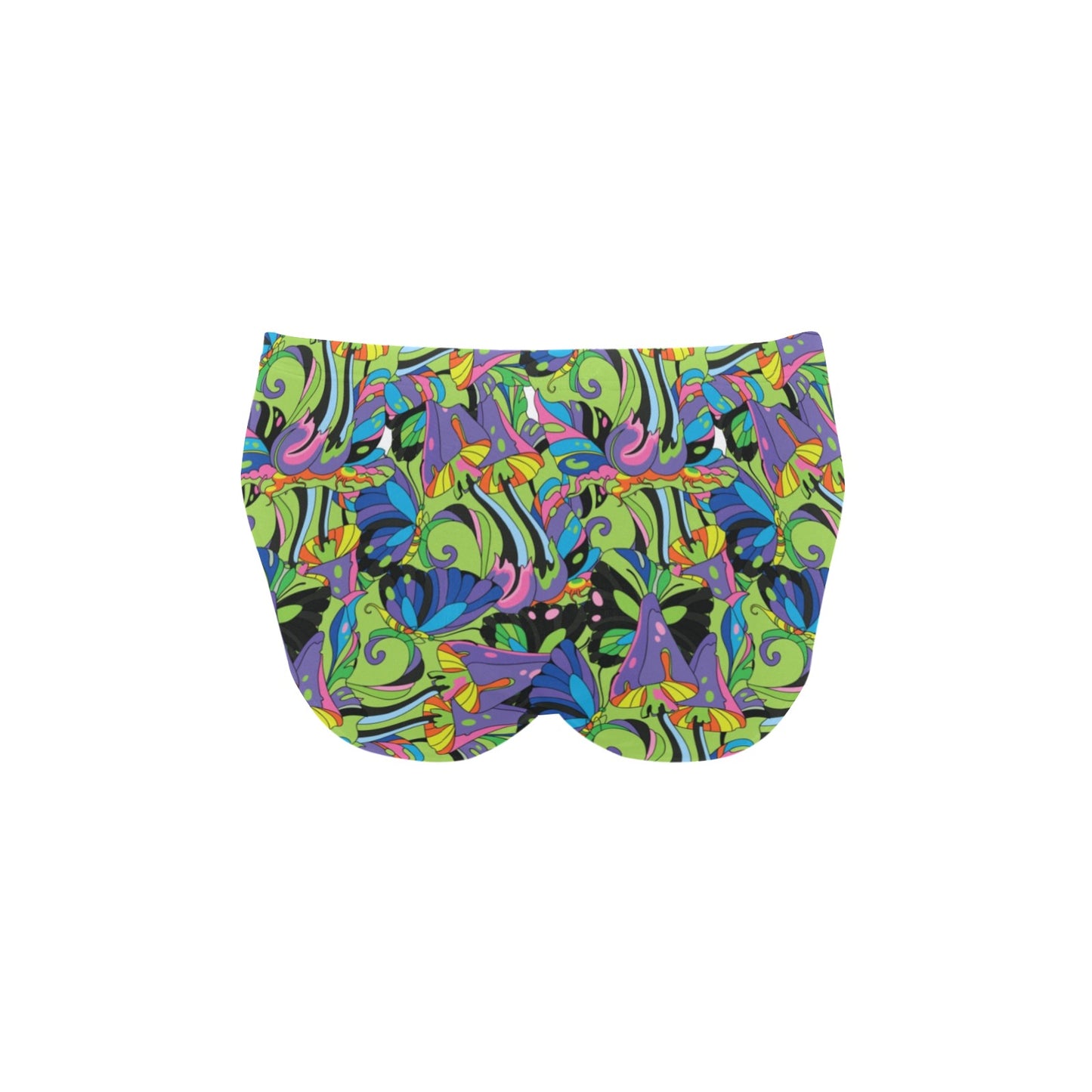 Psychedelic Trippy Mushroom Themed Men's Swimming Briefs