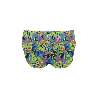 Psychedelic Trippy Mushroom Themed Men's Swimming Briefs