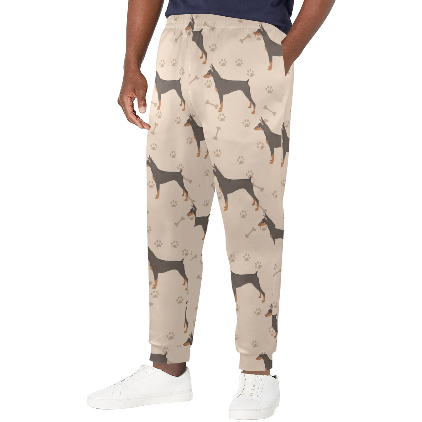 Doberman Pinschers Design Print Pattern JJ0112 Men's Casual Track Pants