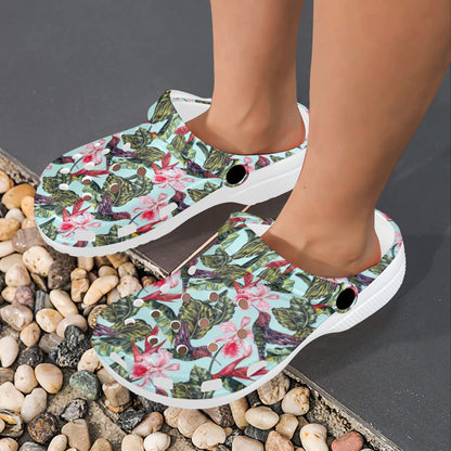 Hummingbird Cute Themed Print Unisex Clogs Shoes