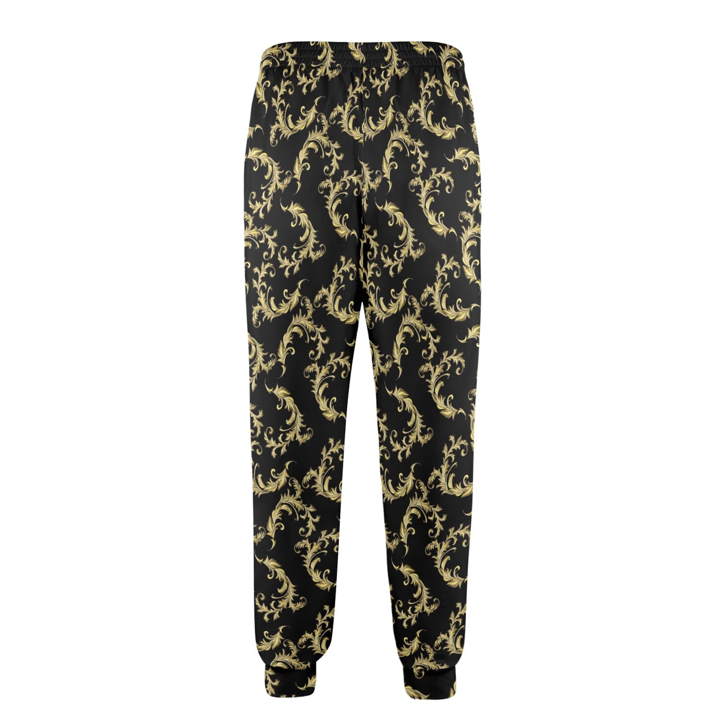Baroque Golden Pattern Print Design 01 Men's Casual Track Pants