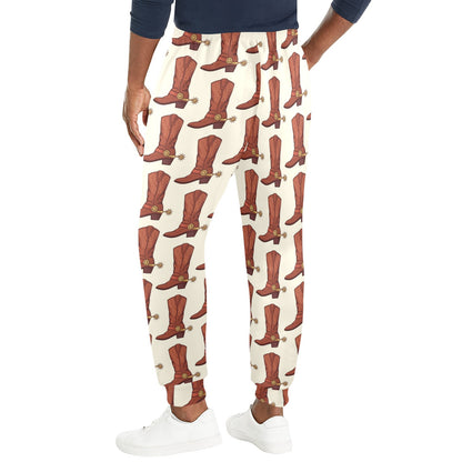 Cowboy Pattern Print Design 06 Men's Casual Track Pants