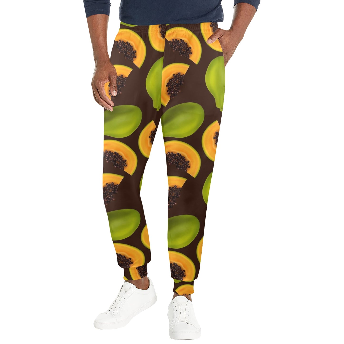Papaya Pattern Print Design PP04 Men's Casual Track Pants