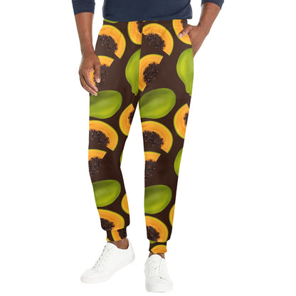 Papaya Pattern Print Design PP04 Men's Casual Track Pants