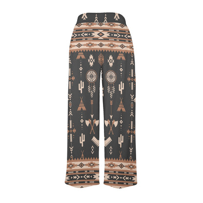 eagles southwestern Design Print Pattern JJ0156 Women's Wide Leg Lounge Pants