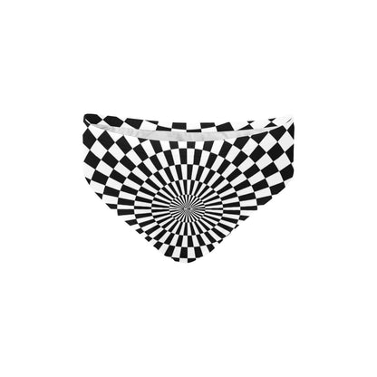 Checkered Flag Optical illusion Men's Swimming Briefs