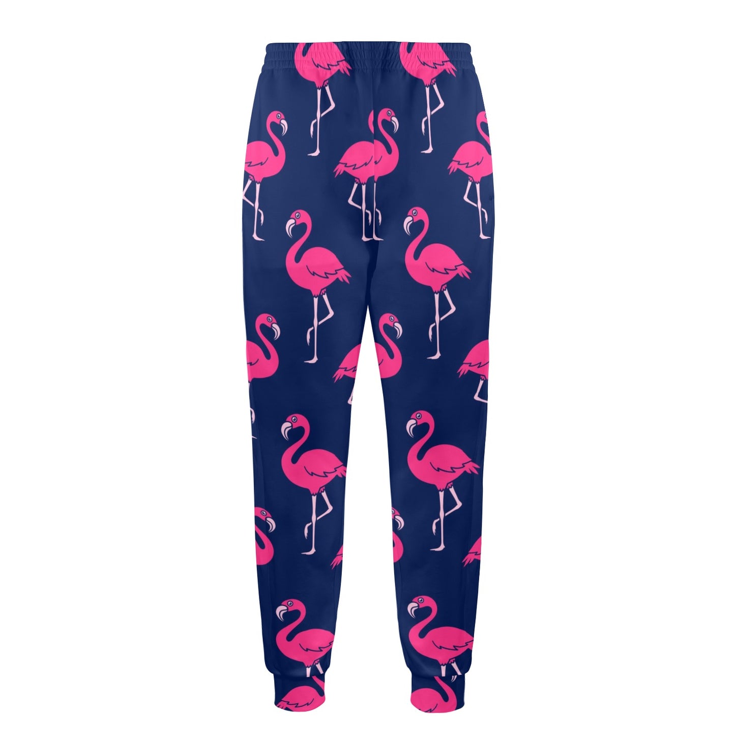 Pink Flamingo Pattern Men's Casual Track Pants