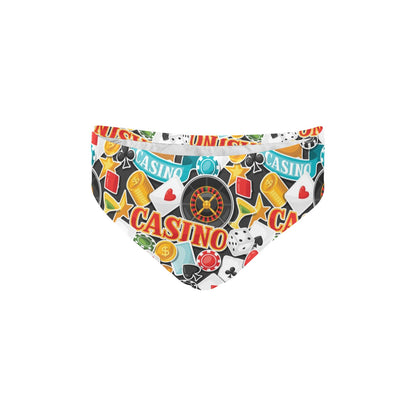 Casino Pattern Print Design 03 Men's Swimming Briefs