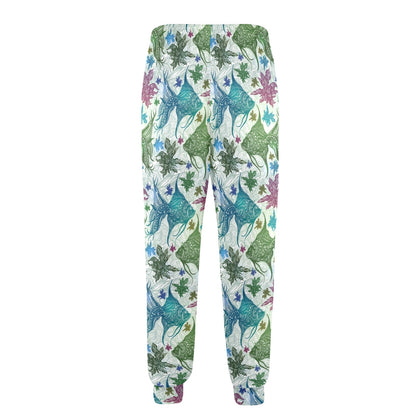 Angelfish Tribal Pattern Print Design 01 Men's Casual Track Pants